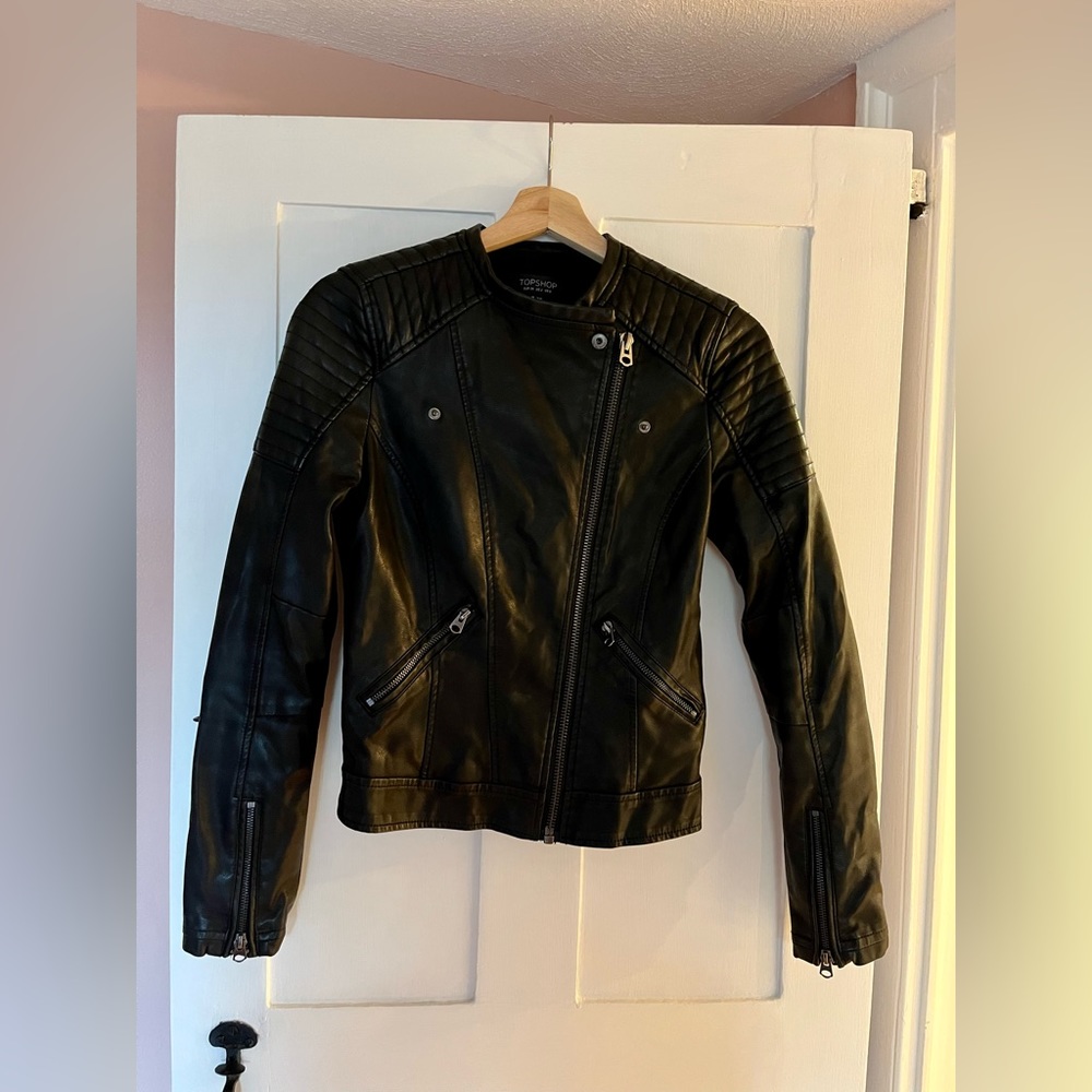 Topshop Vegan Leather Jacket
